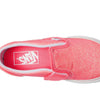Vans Kids Unisex Slip-On V (Infant/Toddler) Glitter Pink 7 Toddler M