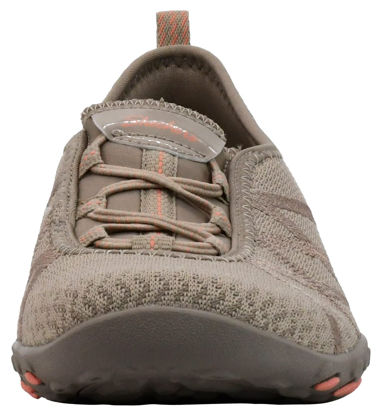 Skechers Women's Breathe Easy-A Look Mary Jane Flat, Taupe, 7 M US