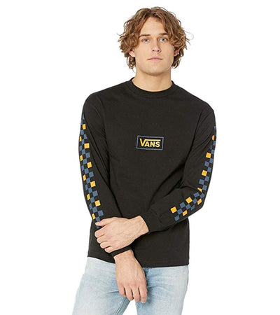 Vans Mens Multibox Long Sleeve T Shirt (Medium, Black)