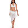 Lauren Ralph Lauren Crochet Ruffle Pareo Cover-Up White SM-MD