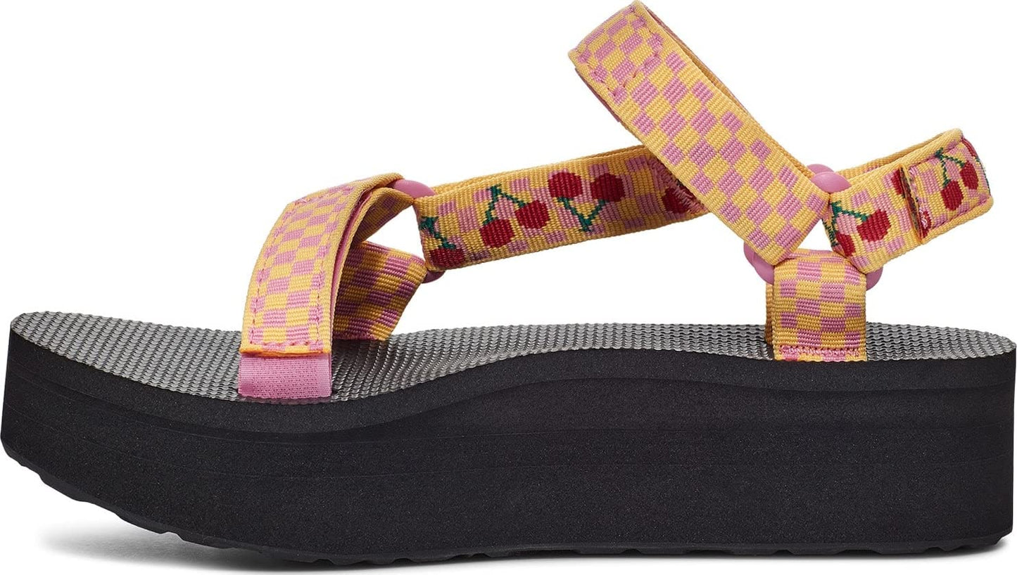 Teva Women's Flatform Universal Sandal, Picnic Cherries Rosebloom, 7
