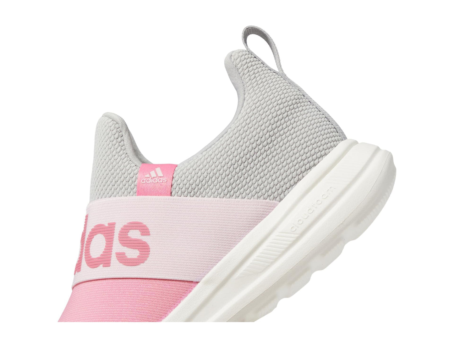 adidas Girl's Lite Racer Adapt 6.0 (Little Kid/Big Kid) Grey Two/Pink Fusion/Bliss Pink 13 Little Kid M