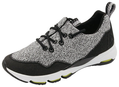 Reebok Women's Cloudride Ls DMX H Running Shoe, Black/White, 6 M US