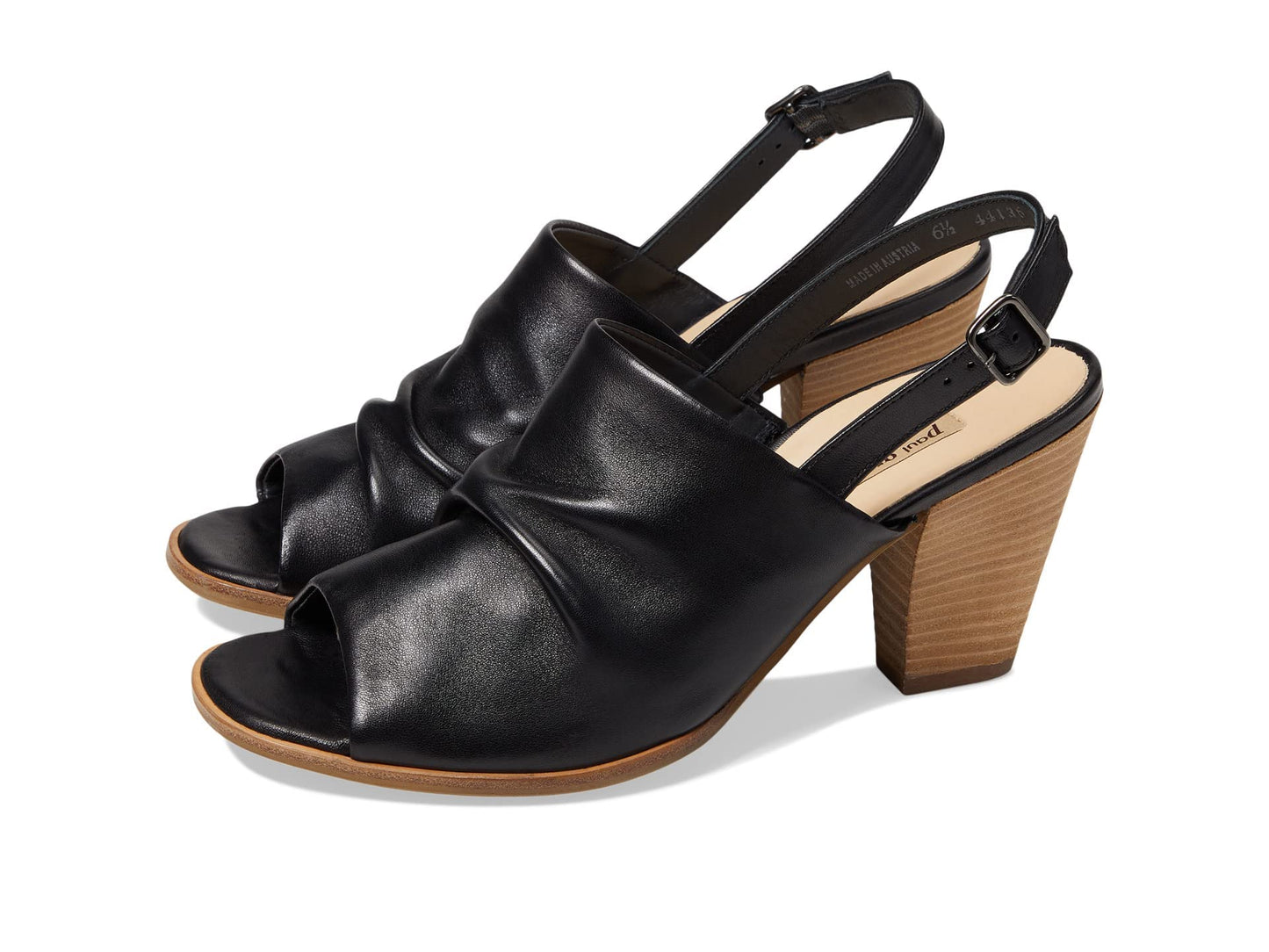 Paul Green Raquel Sandal Black Light Nappa at 7.5 (US Women's 10) M
