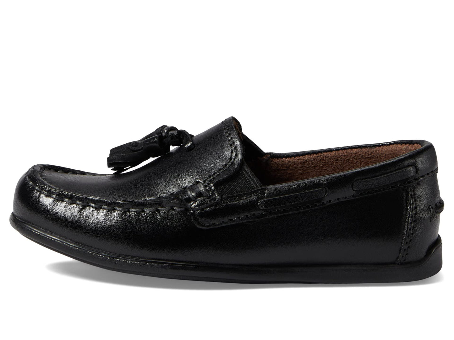 Florsheim Boy's Jasper Jr Moc Toe Drop Tassel (Toddler/Little Kid/Big Kid) Black 1.5 Medium