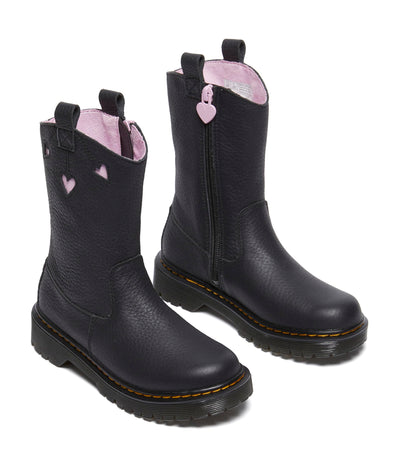 Dr. Martens Unisex Bex Heart P-O Boot Junior (Little Kid/Big Kid) Pink 3 Medium