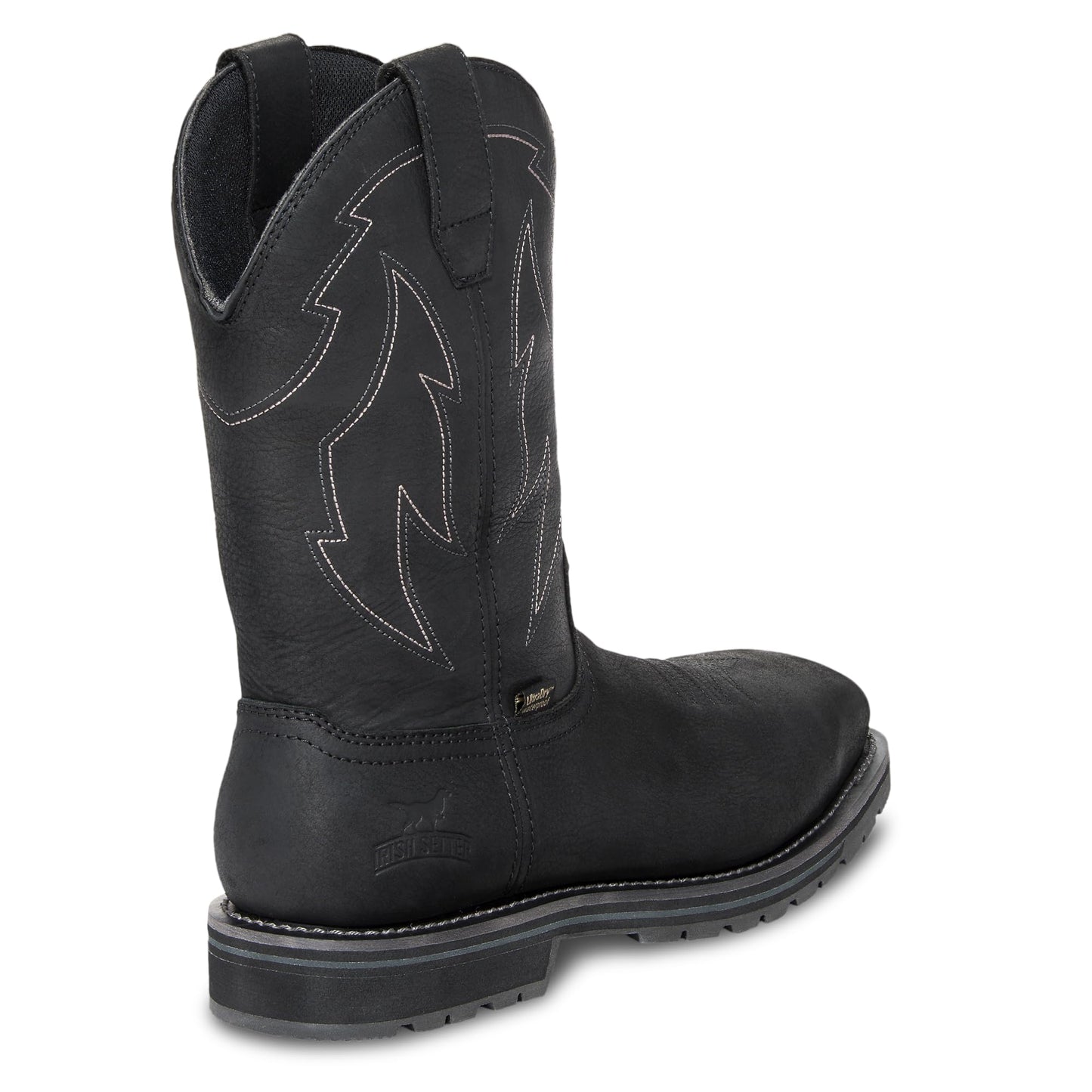 Irish Setter, Kittson, Men's, 11", Waterproof, Steel Safety Toe, Work Boot, Black, 8.5 EE (Wide)