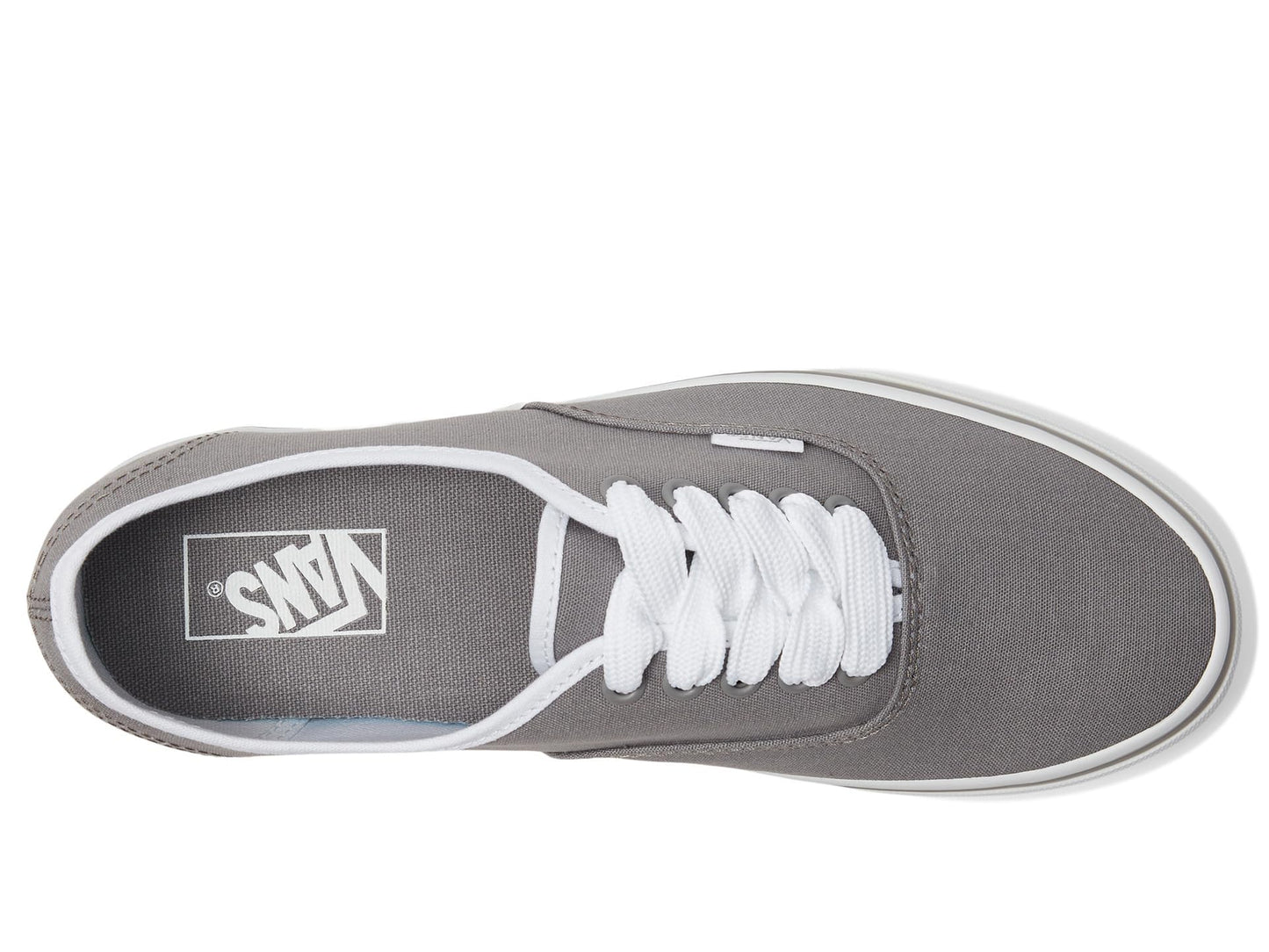 Vans Unisex U Authentic Sneaker, Canvas Pop Gray/White, 6.5-8 US Men