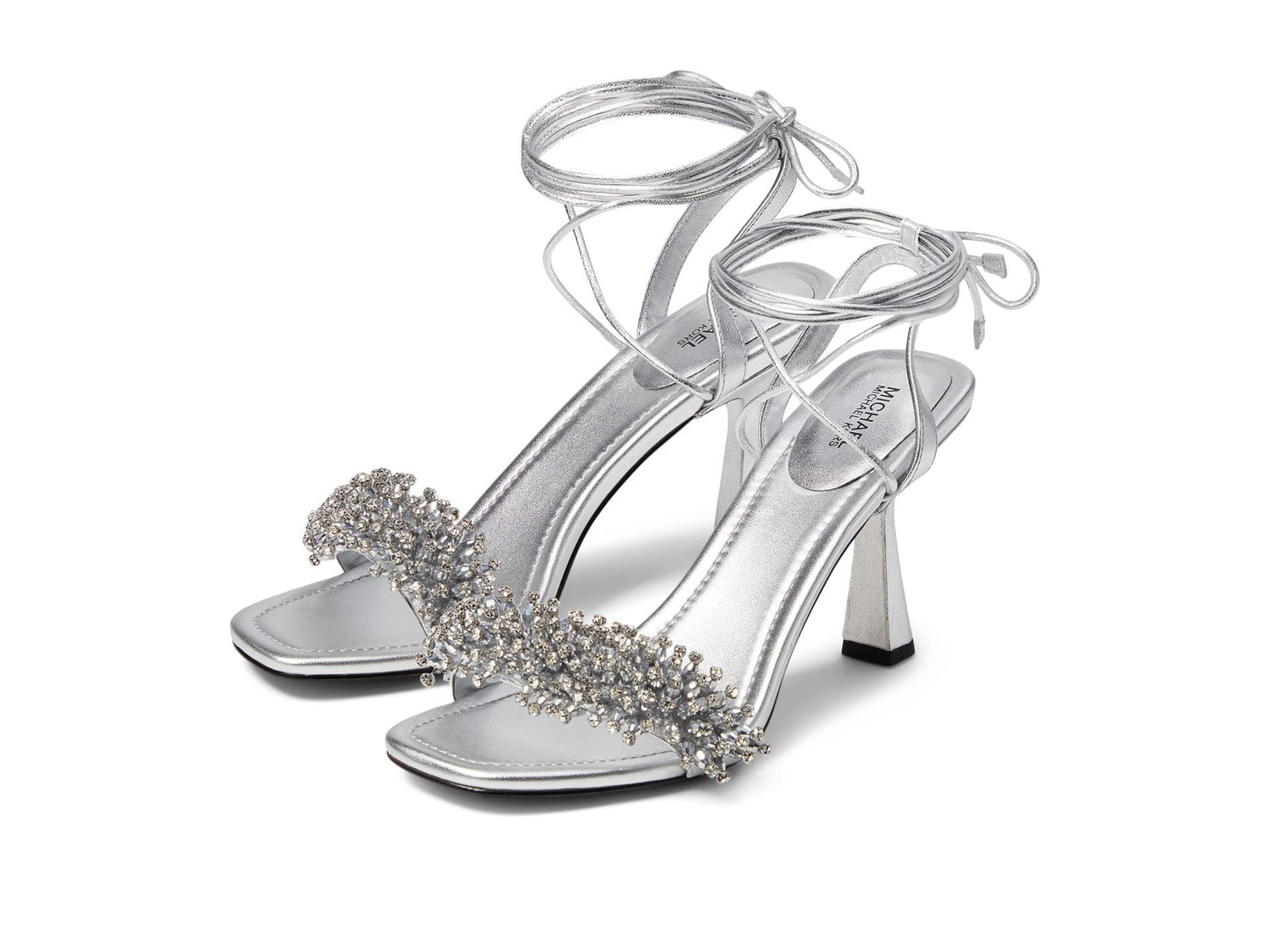Michael Kors Lucia Sandal Silver 7.5 M