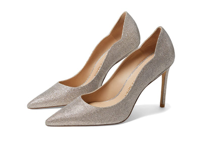 Stuart Weitzman Stuart 100 Scallop Pump Poudre 11 B