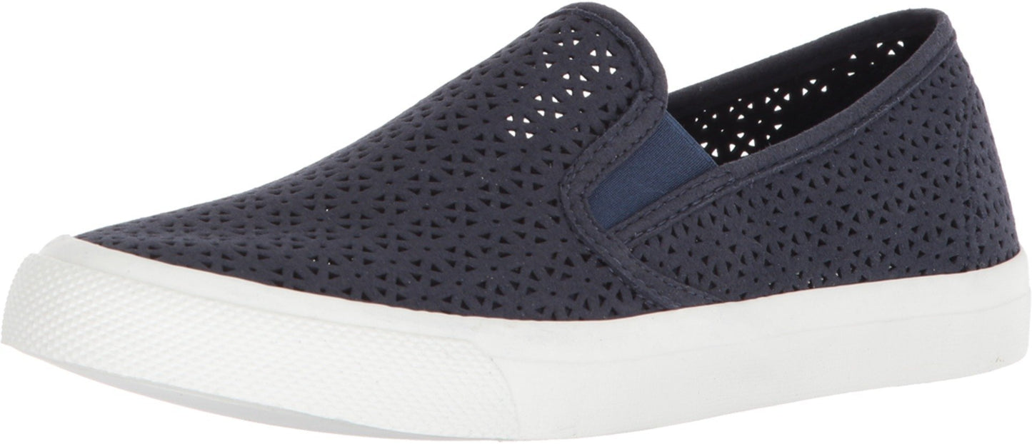 Sperry Women's Seaside Nautical Perf Shoe, Navy, 9.5 Medium US