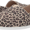 Skechers Women's Bobs Plush - Hot Spotted Ballet Flat Slip-On, Leopard, 6.5 W US