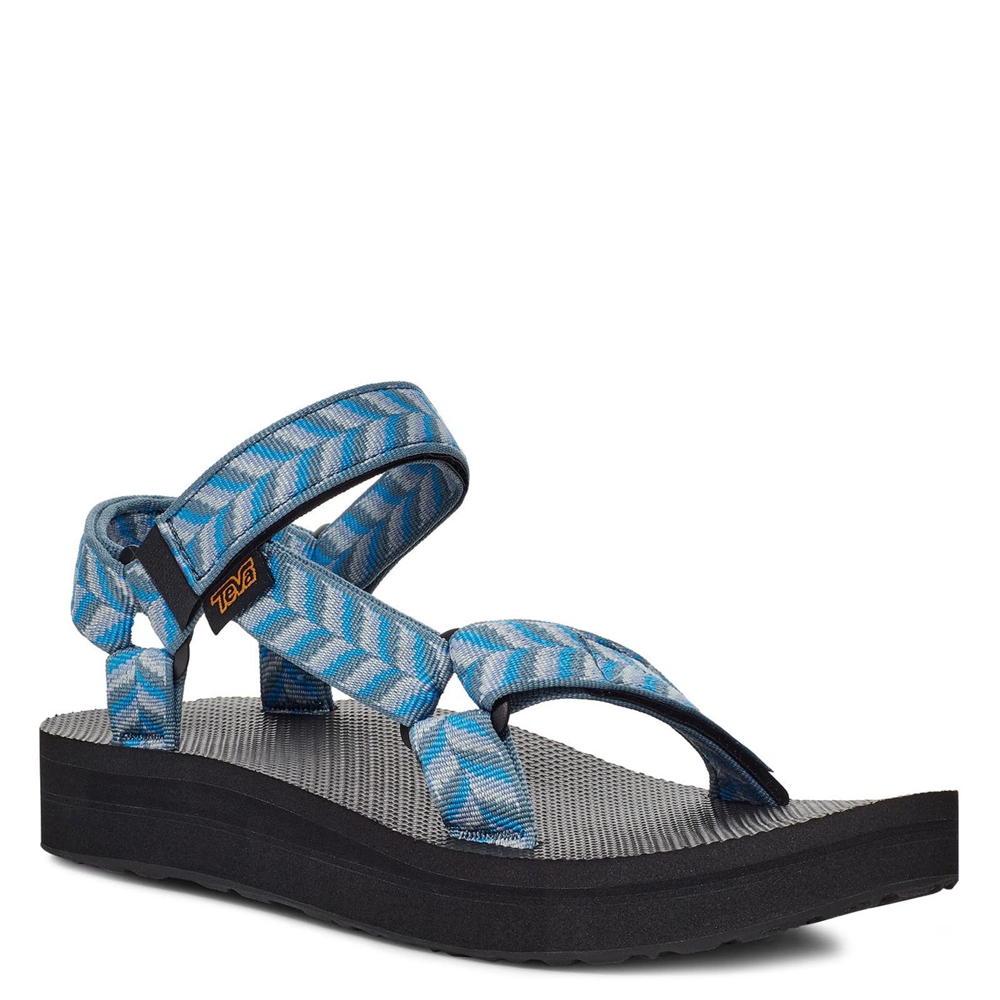 Teva Women's Midform Universal Sandal, Retro Geometric Blue, 5
