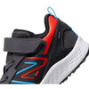 New Balance Boy's Fresh Foam 650 V1 Hook & Loop Running Shoe, Magnet/Neo Flame/Vibrant Sky, 6.5 Big Kid