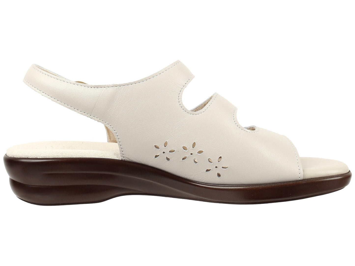SAS Quatro Adjustable Comfort Sandal Bone 11 W - Wide (C)