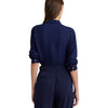 Lauren Ralph Lauren Crepe de Chine Shirt Refined Navy XL