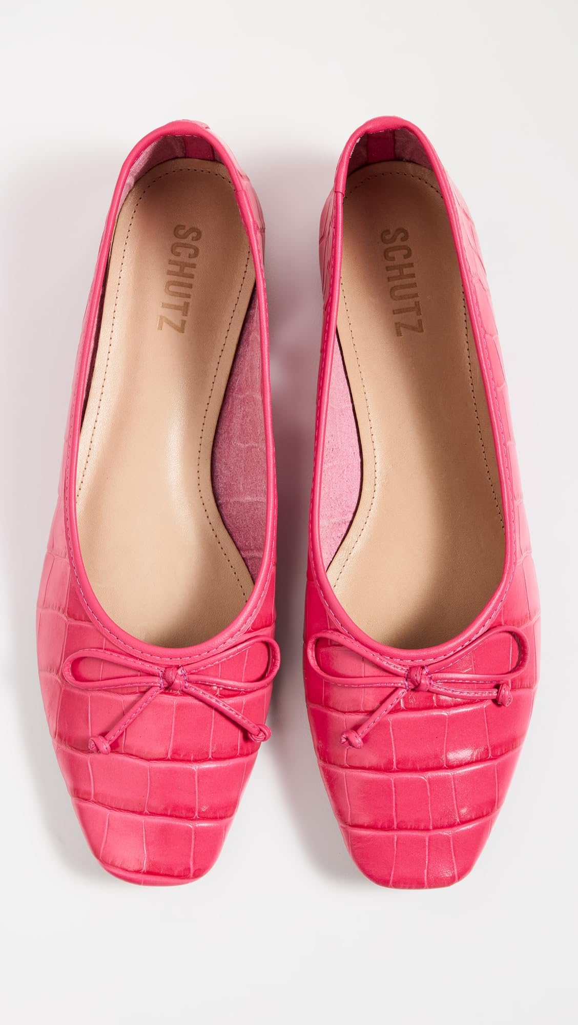SCHUTZ Women's Arissa Ballet Flats, Paradise Pink, 9 Medium US