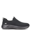 Skechers Women's Go Walk Arch Fit Iconic Sneaker, Black/Black, 5 Wide