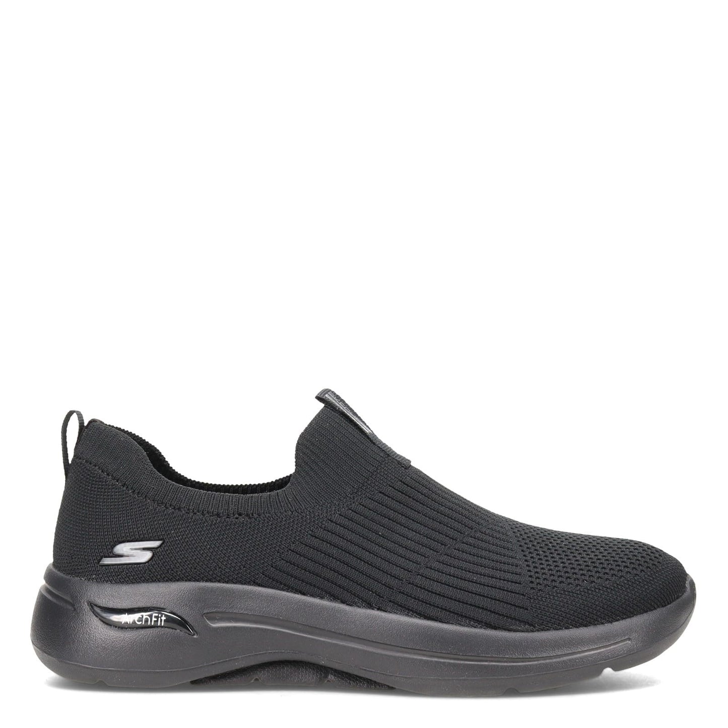 Skechers Women's Go Walk Arch Fit Iconic Sneaker, Black/Black, 5 Wide