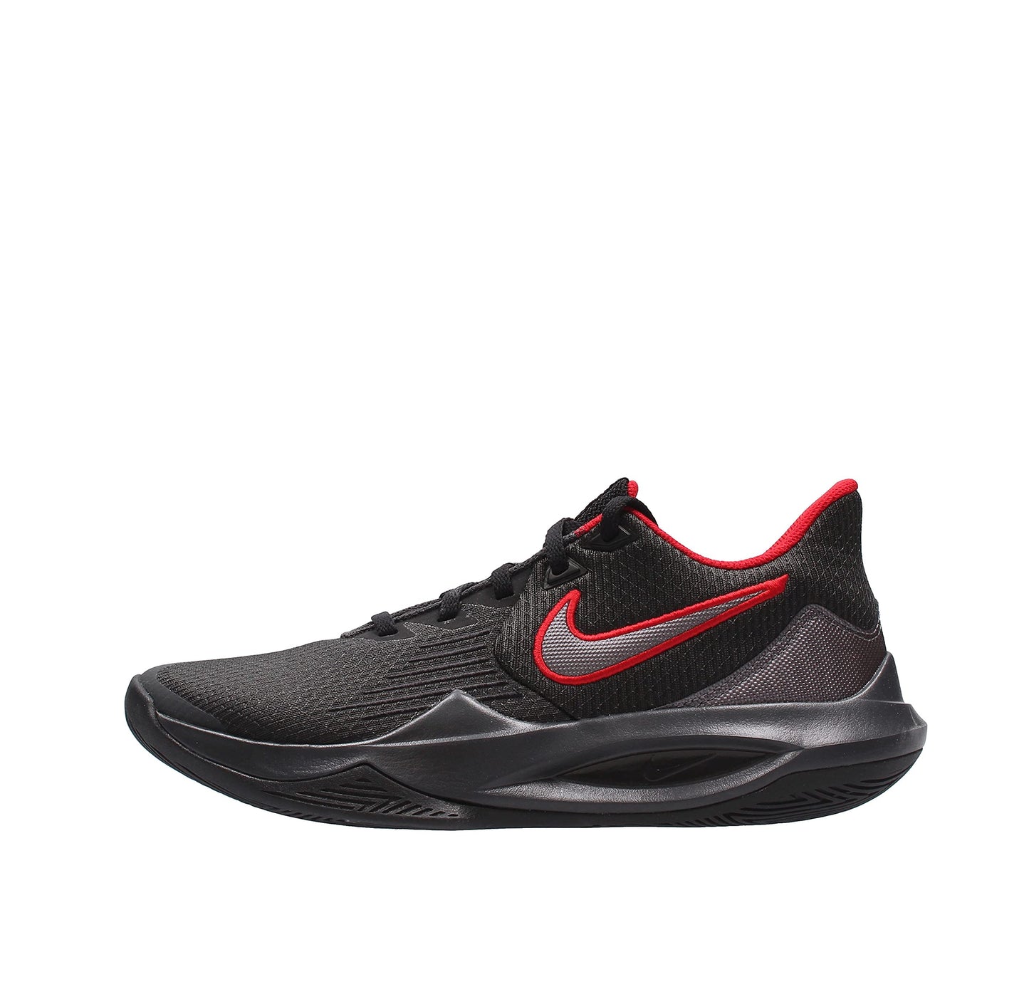 Nike Shoes Precision 5 CODE CW3403-007, Anthracite Black Red, 13 US