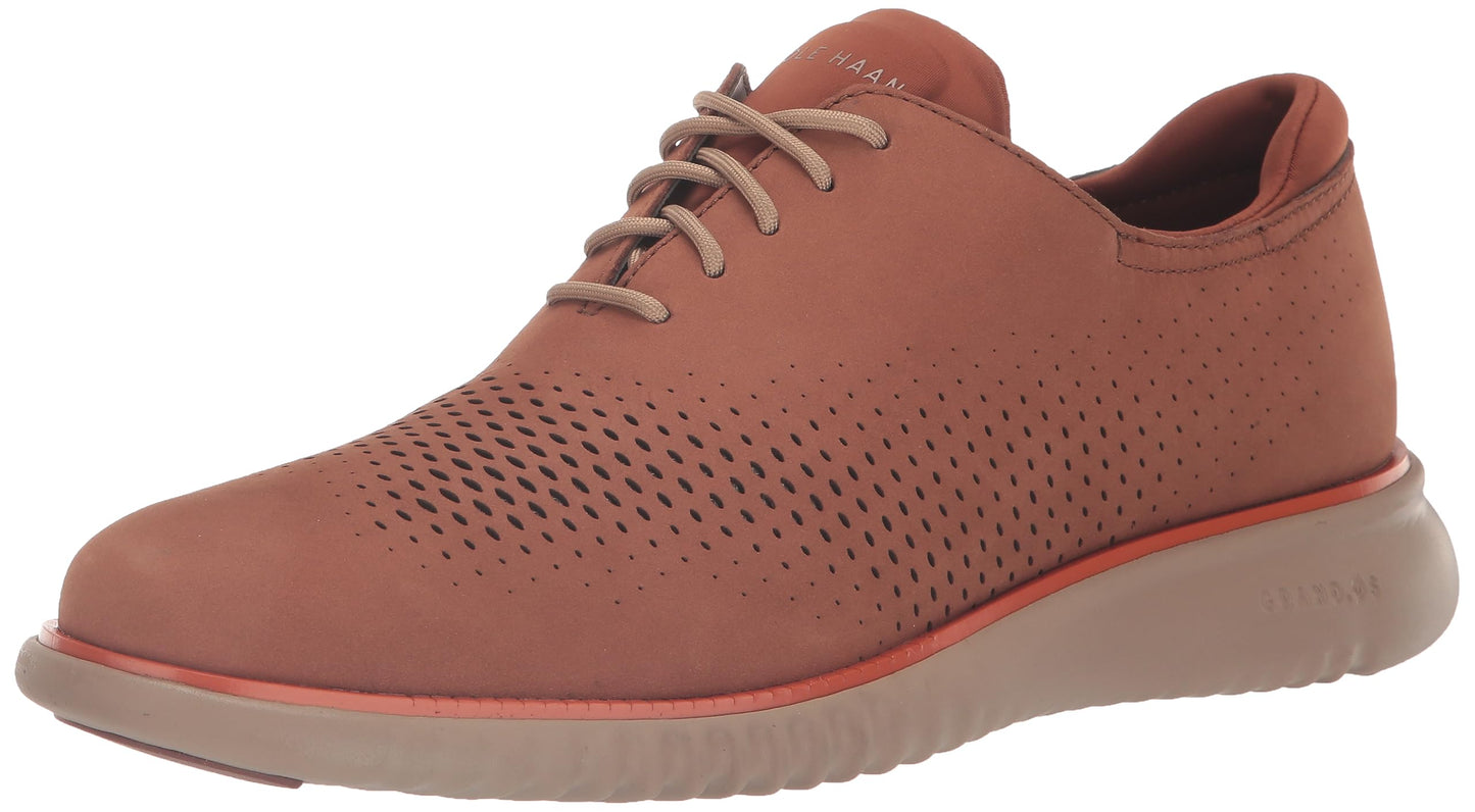 Cole HAAN Mens 2.Zerogrand Laser Wingtip Oxford Lined, Dark Sequoia Nubuck, 11.5 W US