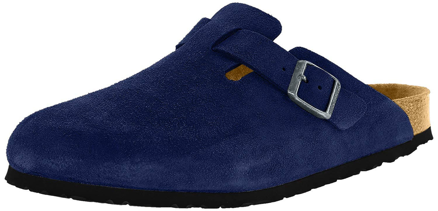 Birkenstock Boston Soft Footbed (Unisex) Night Suede EU 39 (US Men's 6-6.5, Women's 8-8.5) Regular