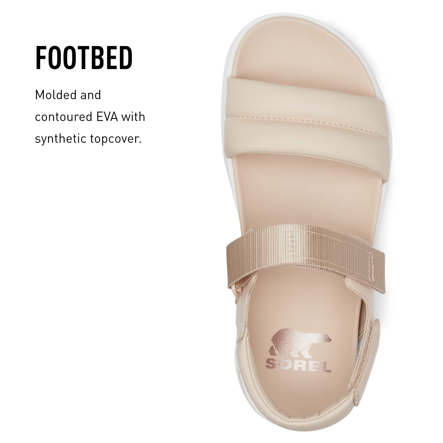 Sorel Women's Viibe Sandals - Nova Sand, Natural - Size 5
