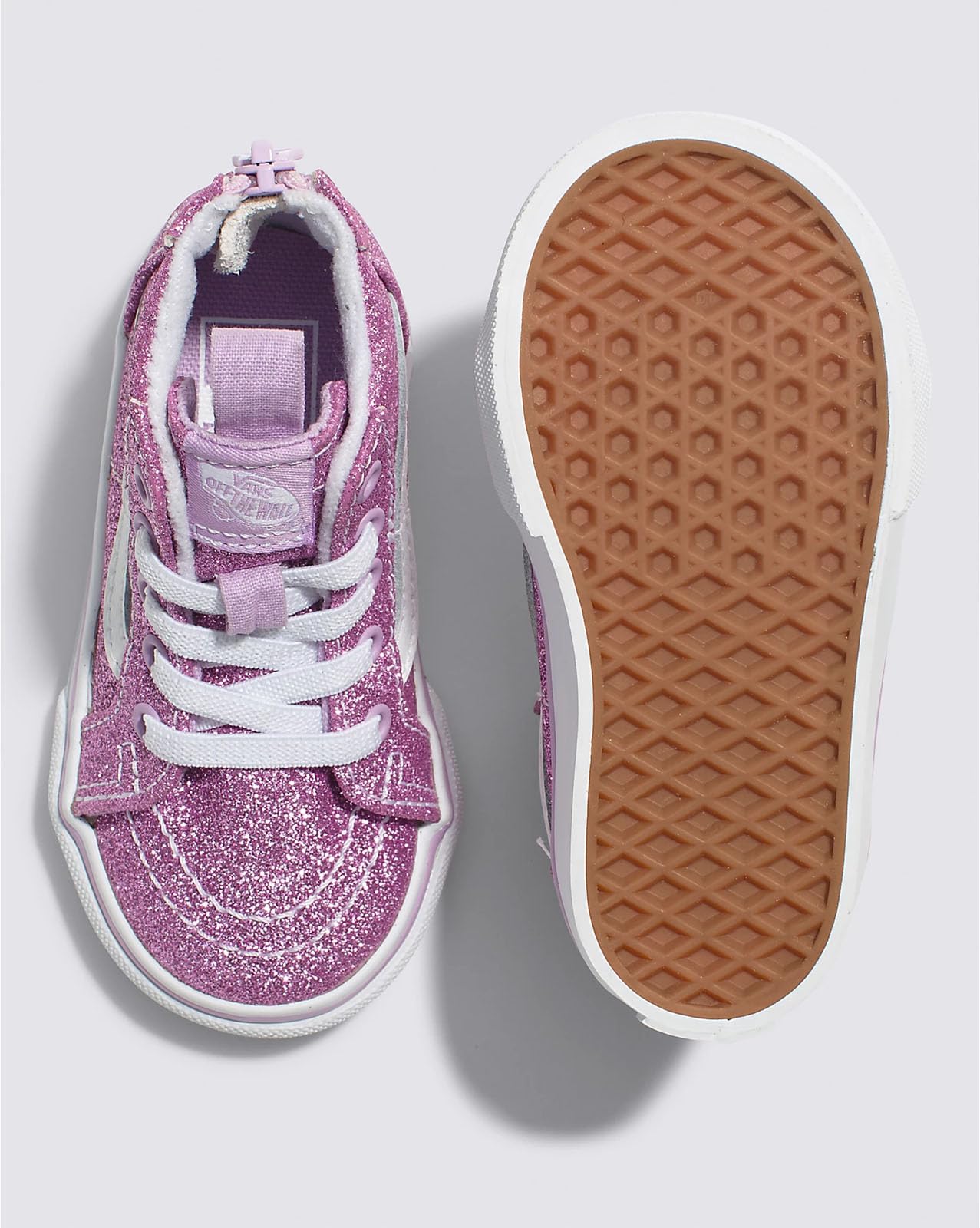Vans - Toddlers Sk8-Hi Zip Shoes, Color Lilac, Size: 4 M US Toddler