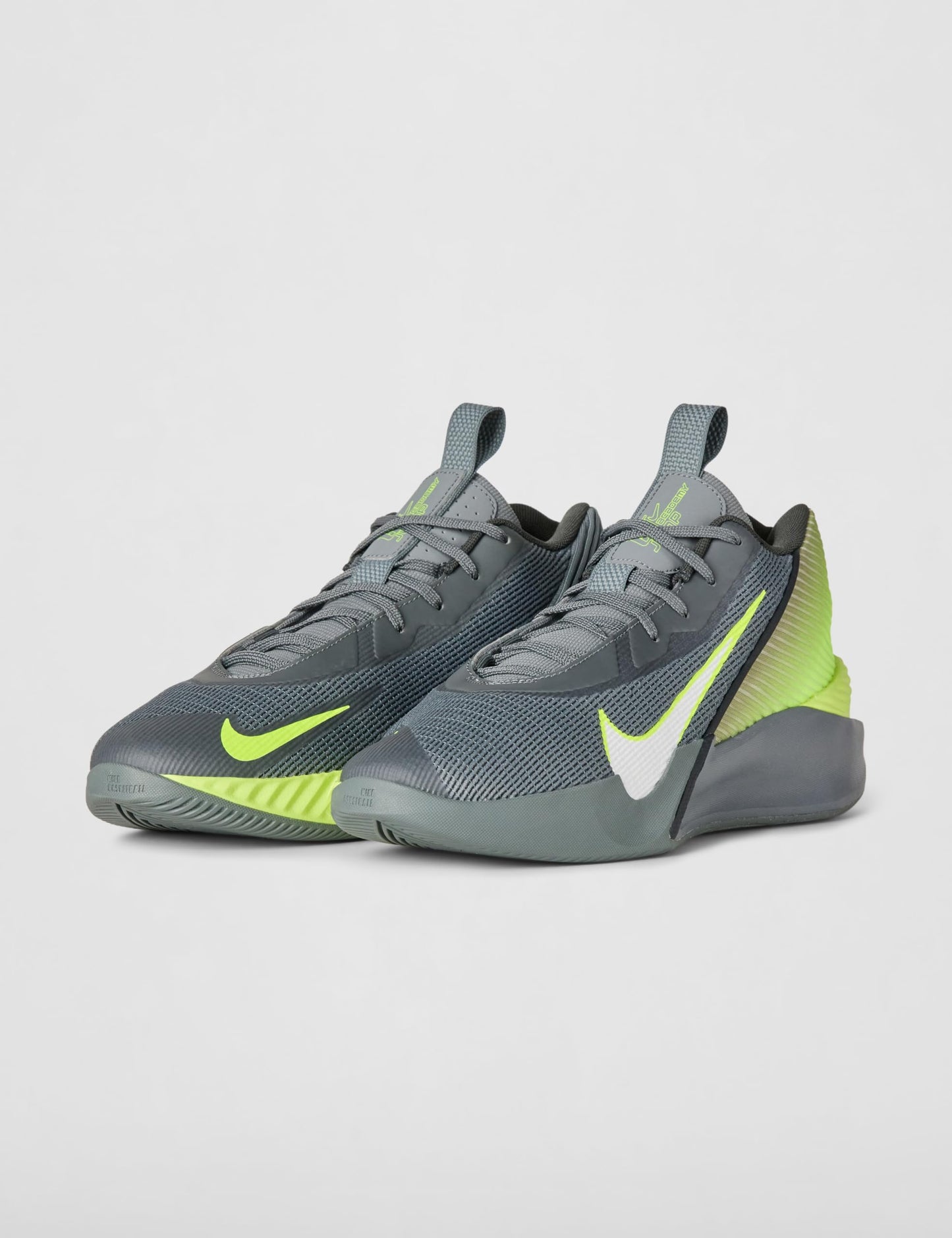 Nike Men's G.T. Jump Academy Basketball Shoes, Smoke Grey/White-Dark Smoke Grey-Volt, 5.5