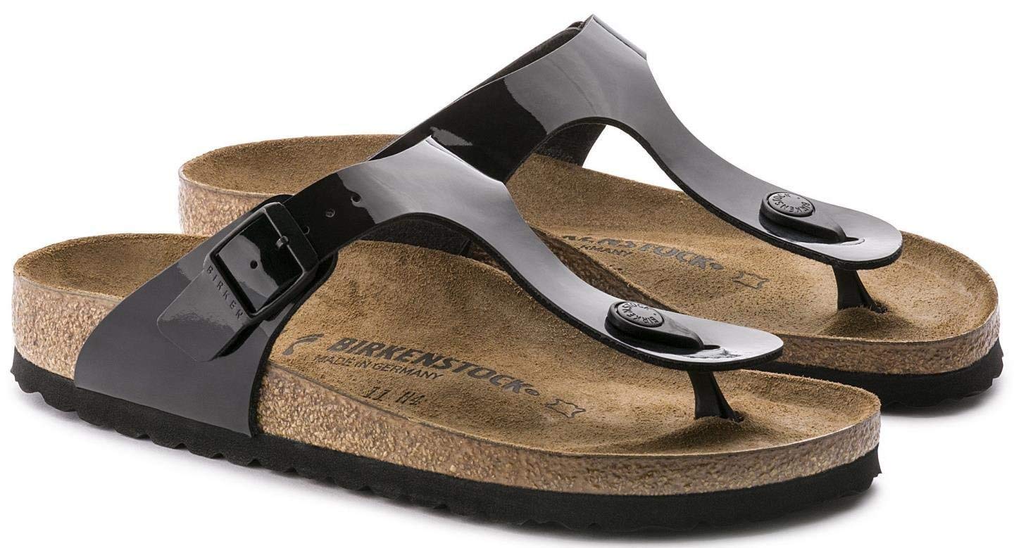 Birkenstock Girls Flip Flop Sandals, Black, 4.5 Big Kid