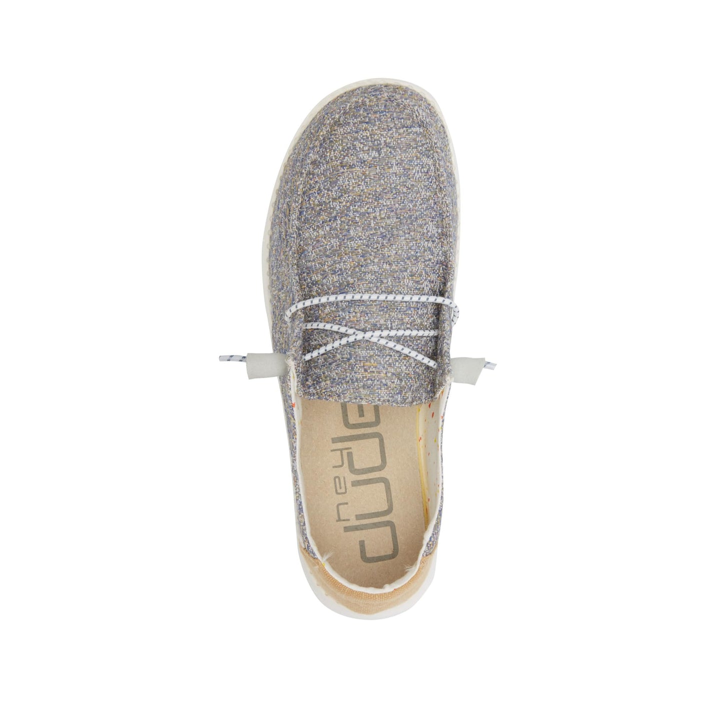 Hey Dude Women's Wendy Grey/Yellow Size 11 | Women’s Shoes | Women’s Lace Up Loafers | Comfortable & Light-Weight