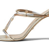 Stuart Weitzman Womens Woven Knot 100 Sandal Silver/Platino/Gold 6 M