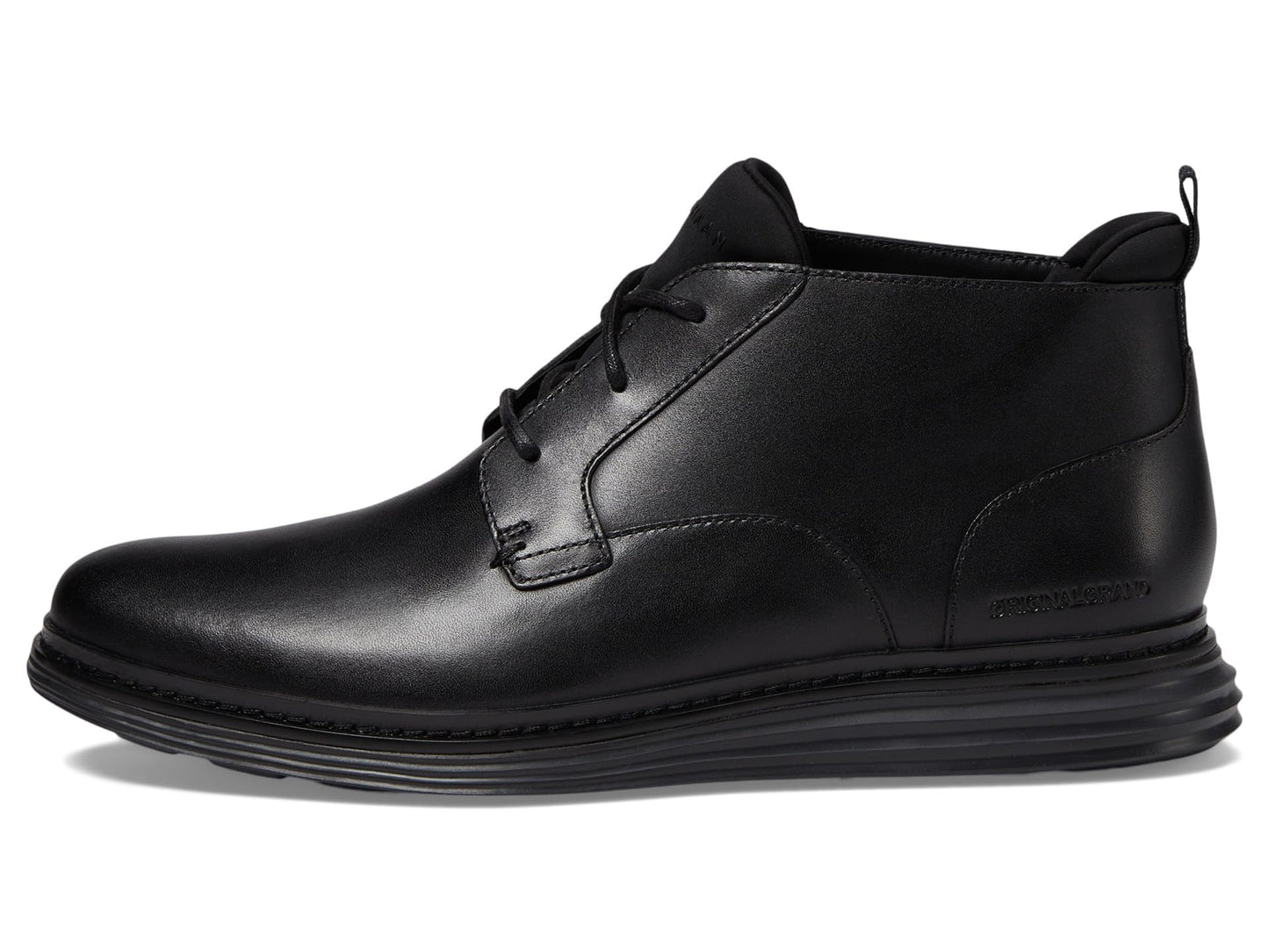 Cole Haan Men's Originalgrand Chukka Boot, Black/Black Waterproof, 13 Wide