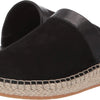Cole Haan Cloudfeel Espadrille Slide Black Nubuck/Black Leather/Natural Jute/Gum 5
