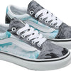 Vans - Kids Old Skool Shoes, Color Marble Black/Grey, Size: 3 M US Little Kid