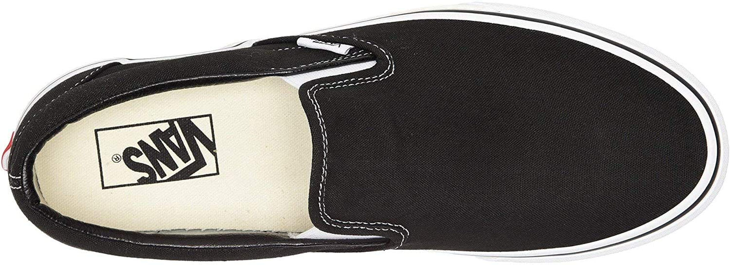 Vans U Classic Slip-On, Unisex-Adult Trainers, Black White, 6.5 UK Narrow