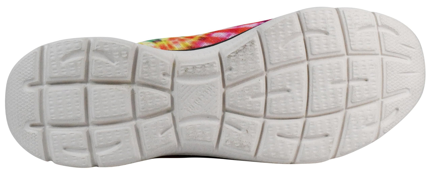 Skechers Women's Summits - Looking Groovy Sneakers, Black/White Multi, 11 W US