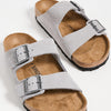Birkenstock Men's Arizona Sandals, Desert Buck Whale Gray, Grey, 11 Medium US