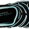 Skechers Sport Women's Loving Life Memory Foam Fashion Sneaker, Black/Turquoise, 10 M US