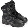 Thorogood Unisex Deuce 8" Waterproof Side-Zip Black Tactical Boots with Composite Safety Toe, Full-Grain Leather, and Slip-Resistant Outsole, BBP Rated, Black - 8.5 M