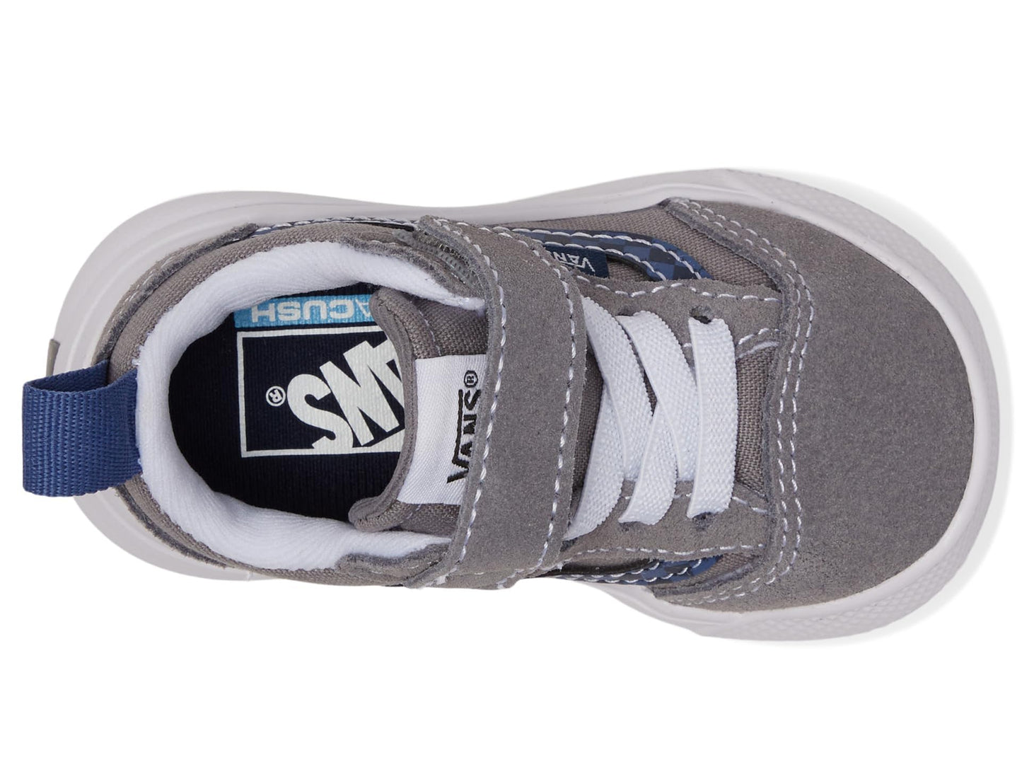 Vans Kids Ultrarange 66 V (Infant/Toddler) Sneaker, Grey/Blue, 4 US Unisex