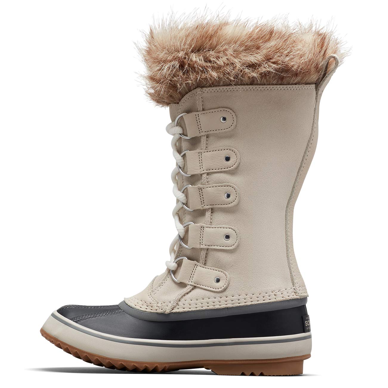 Sorel Women's Joan of Arctic Waterproof Winter Boots, Brown Dark Stone X Sea Salt, 7 UK