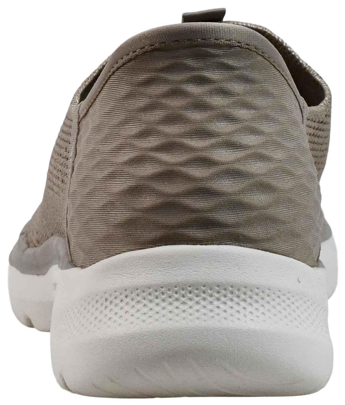Skechers Women's Slip-Ins Go Walk 6-Fabulous View Sneaker, Taupe/Blue, 6.5
