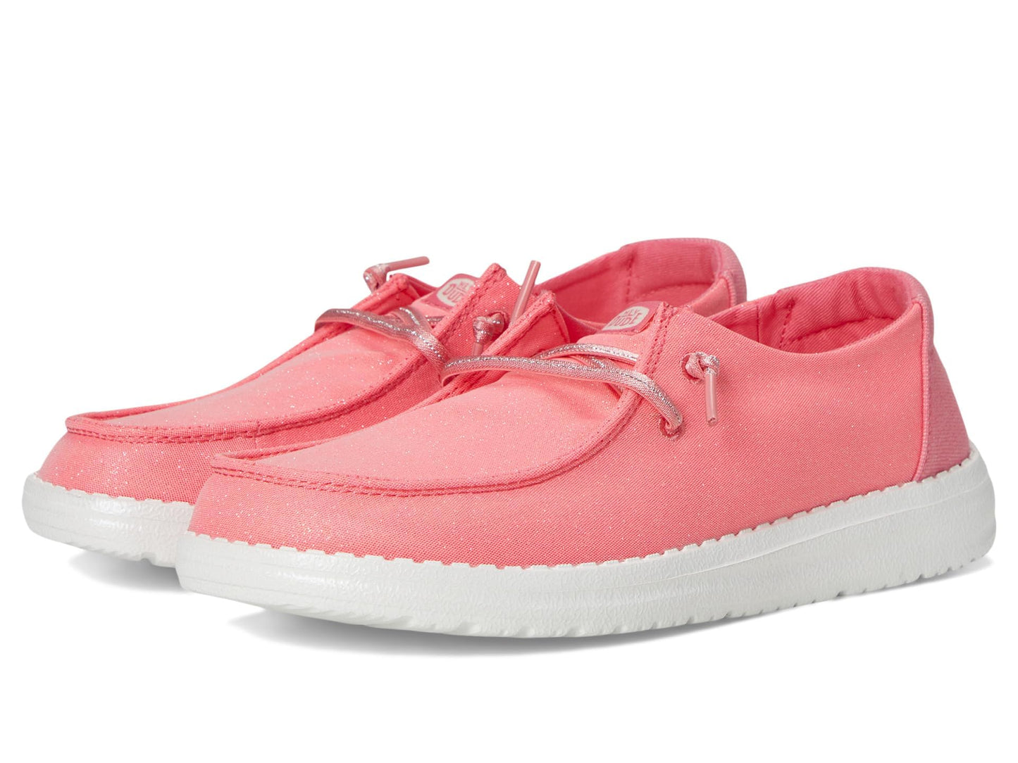 HEYDUDE Girls Wendy Stardust (Little Kid/Big Kid) Plumeria Pink 6 Medium