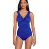 Lauren Ralph Lauren Beach Club Solids Ruffle Underwire Tankini Royal 6