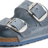 Oiled Leather Arizona Big Buckle Dusty Blue Birkenstock