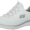 Skechers Women's Summits Sneaker, White/Silver=WSL, 10