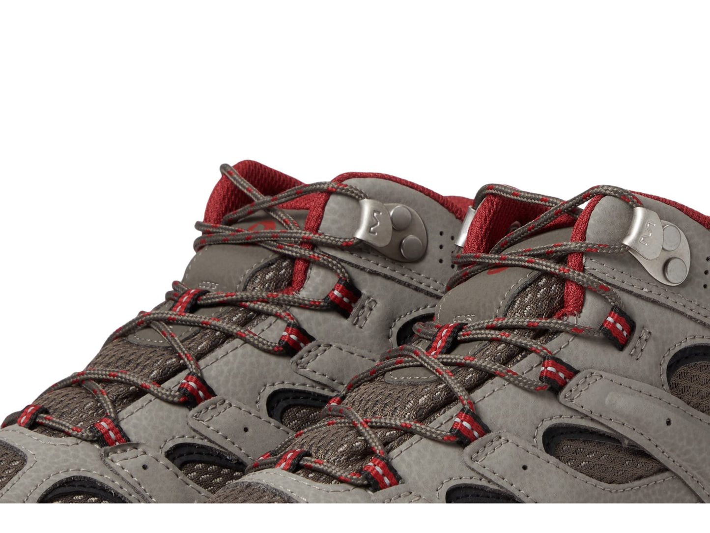 Merrell Unisex Kid's Moab 3 Mid Waterproof Hiking Shoe, Boulder/RED, 2 Wide