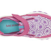 Merrell Unisex Kid's Free Roam Moc Chroma Sneaker, Fuchsia, 1 Medium