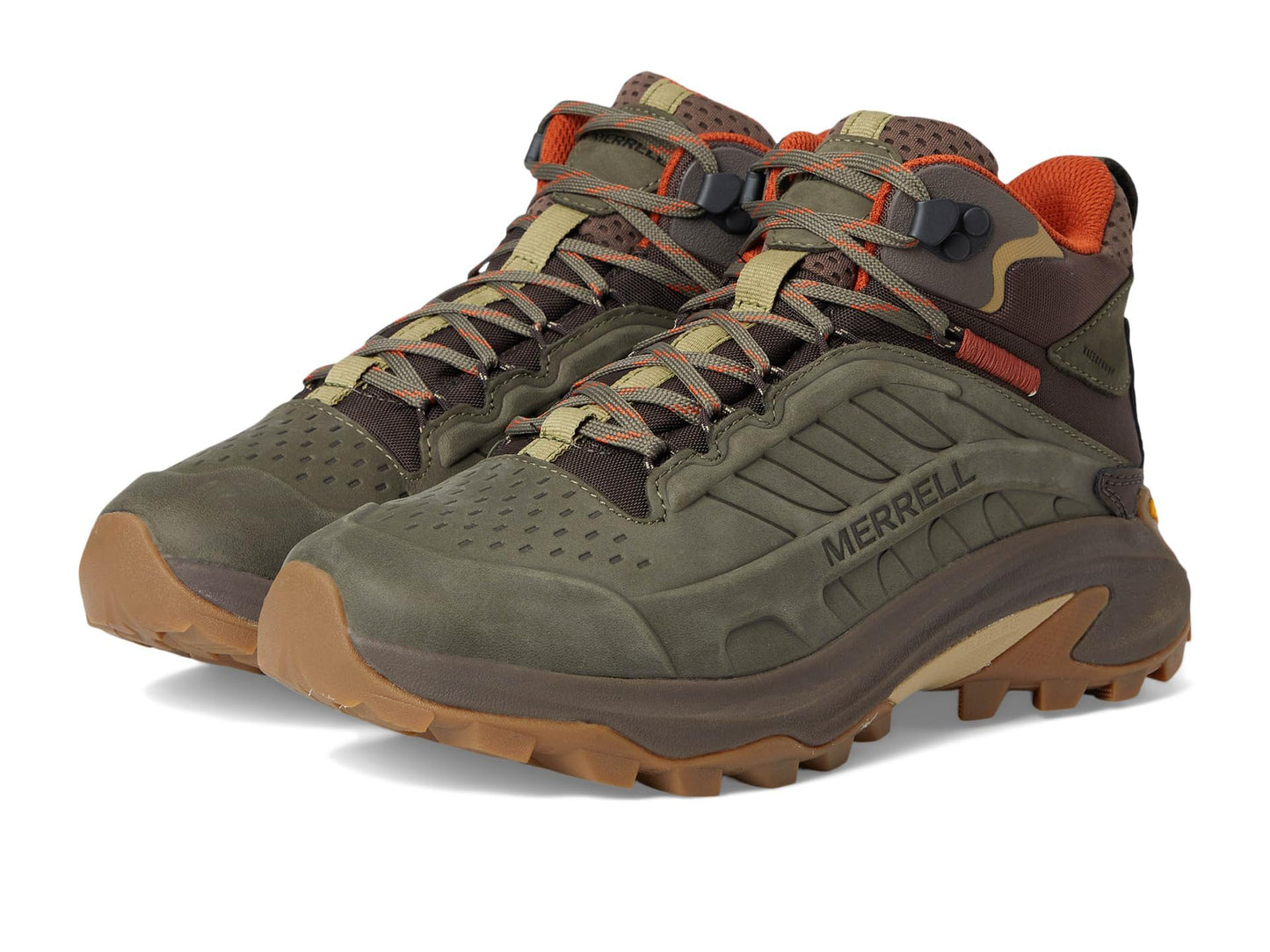 Merrell Men's Moab Speed 2 Leather Mid Waterproof Hiking Boot Olive 15.0 Medium